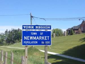 Newmarket Traffic Sign