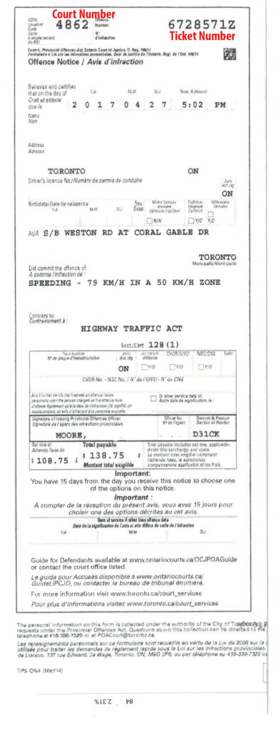 File Traffic Ticket Online